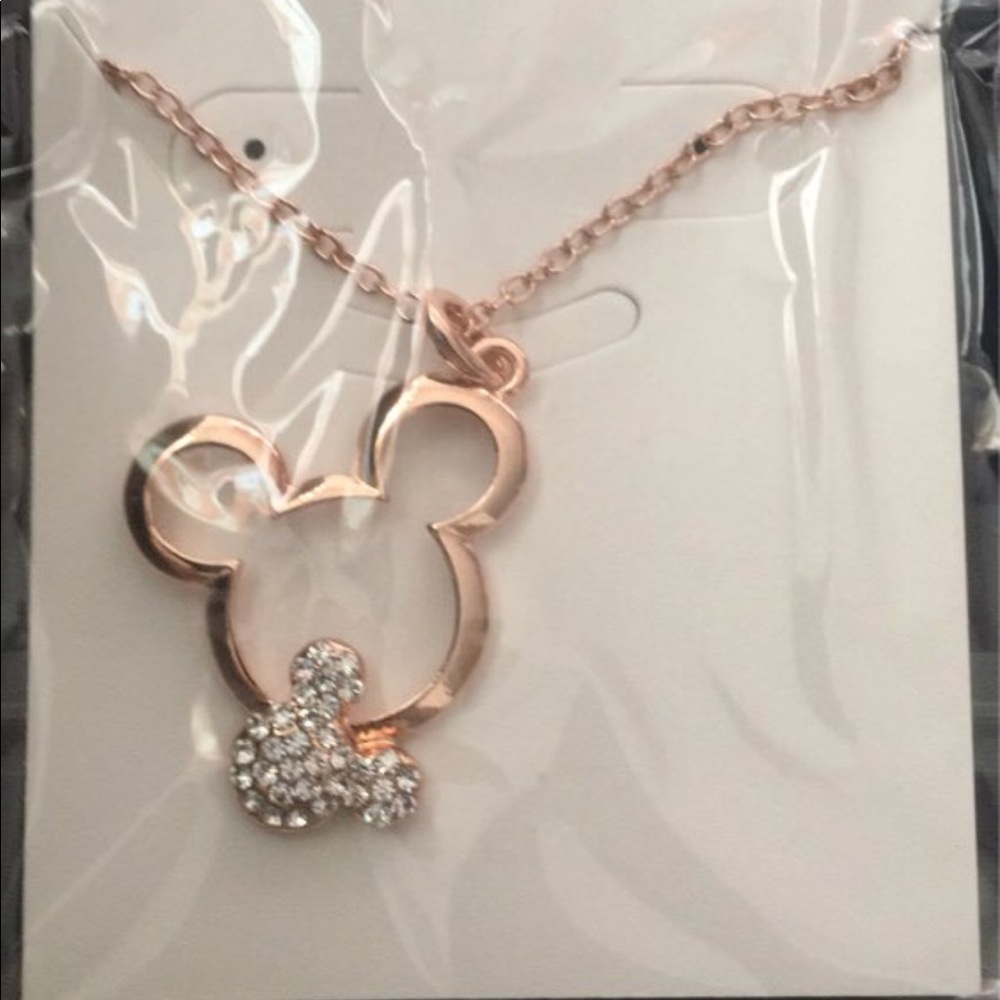 Brand New Mickey Mouse Rose Gold Necklace - Picture 5 of 7